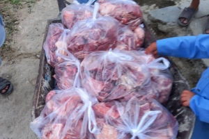Afganistanda Kurban Kesimi ve Payların Özenle Dağıtımı Yapıldı